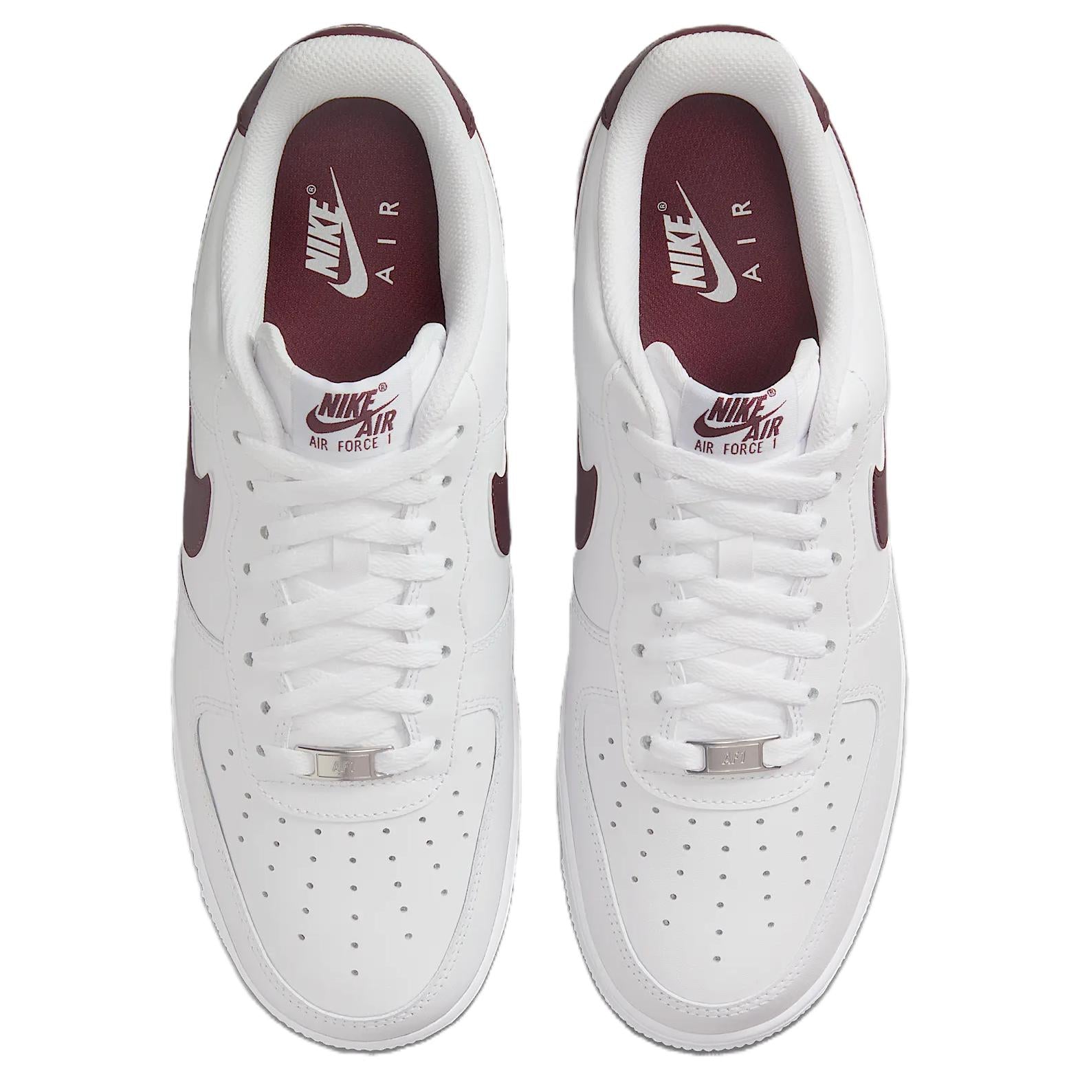 Nike Air Force 1 Low '07 White Burgundy Crush — Rescued #1