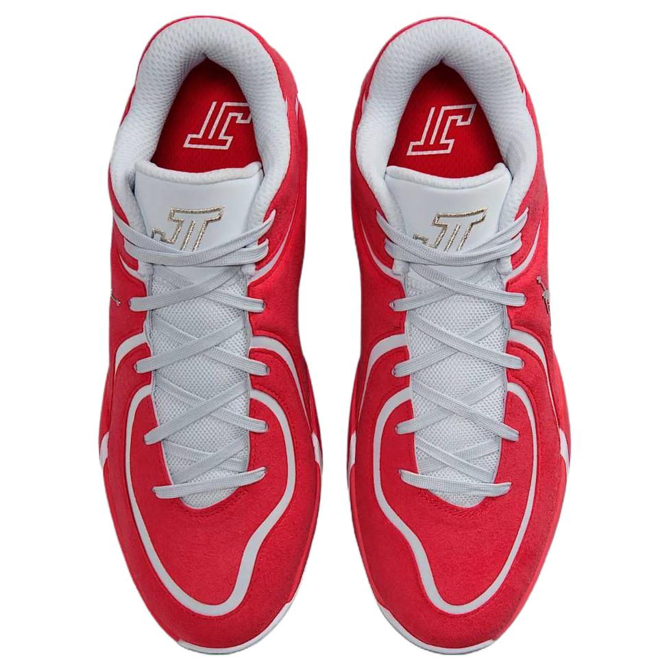 Jordan Tatum 4 Basketball Shoes Red Gray — Rescued #1