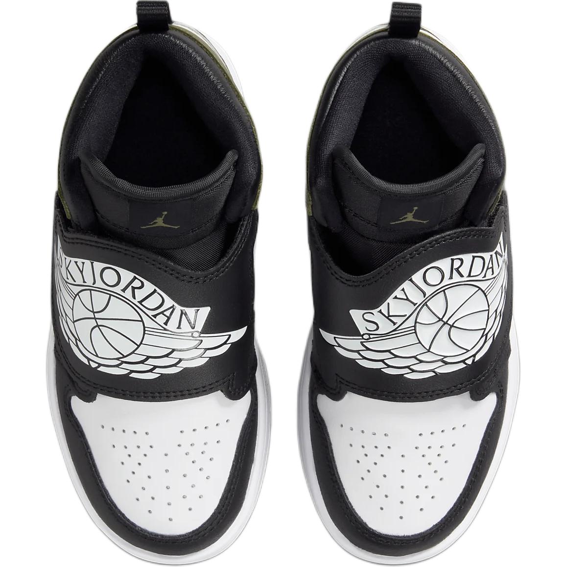 Jordan Mid top Children's Basketball Shoes Black Green Children Aged 3 7 Years Old — Rescued #1