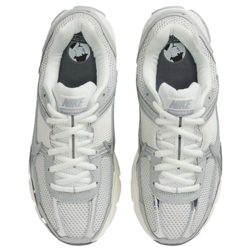 Nike Zoom Vomero 5 Breathable Support Casual Running Shoes White Silver Gray — Rescued #1