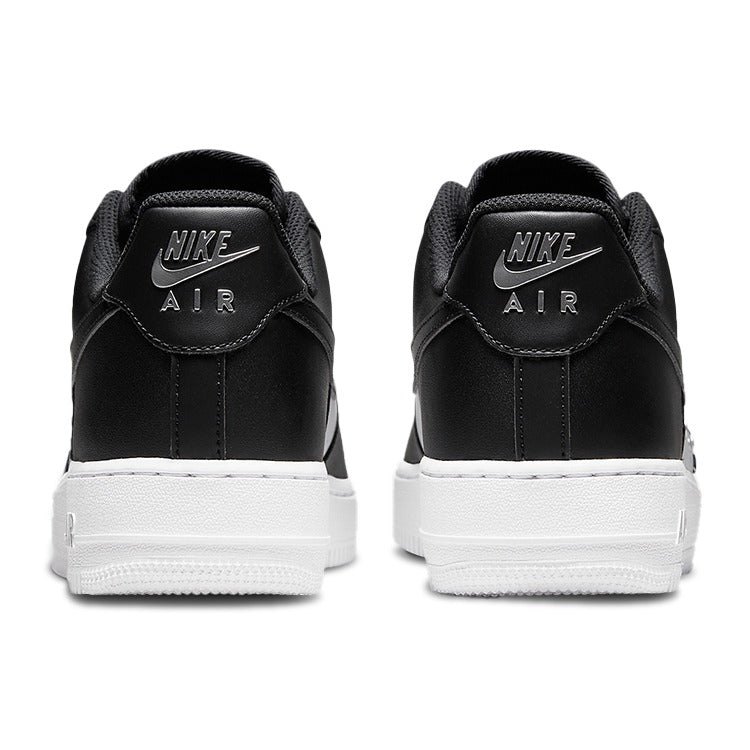 Nike Air Force 1 Low '07 Prm Black White Metallic Silver — Rescued #1
