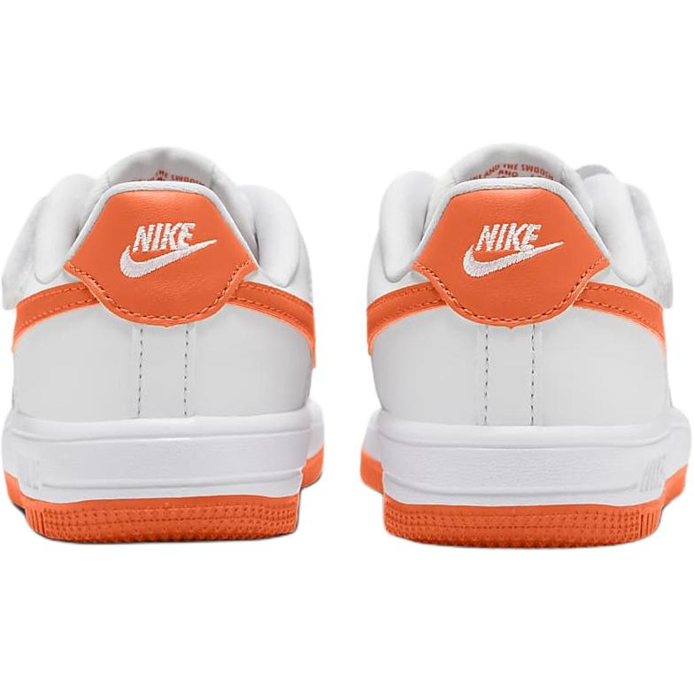 Nike Air Force 1 Low top Kids' Skateboarding Shoes White Orange Children Aged 3 7 Years Old — Rescued #1