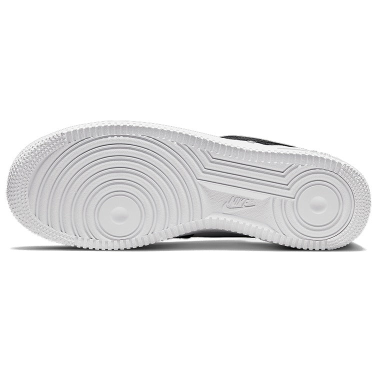 Nike Air Force 1 Low '07 Prm Black White Metallic Silver — Rescued #1