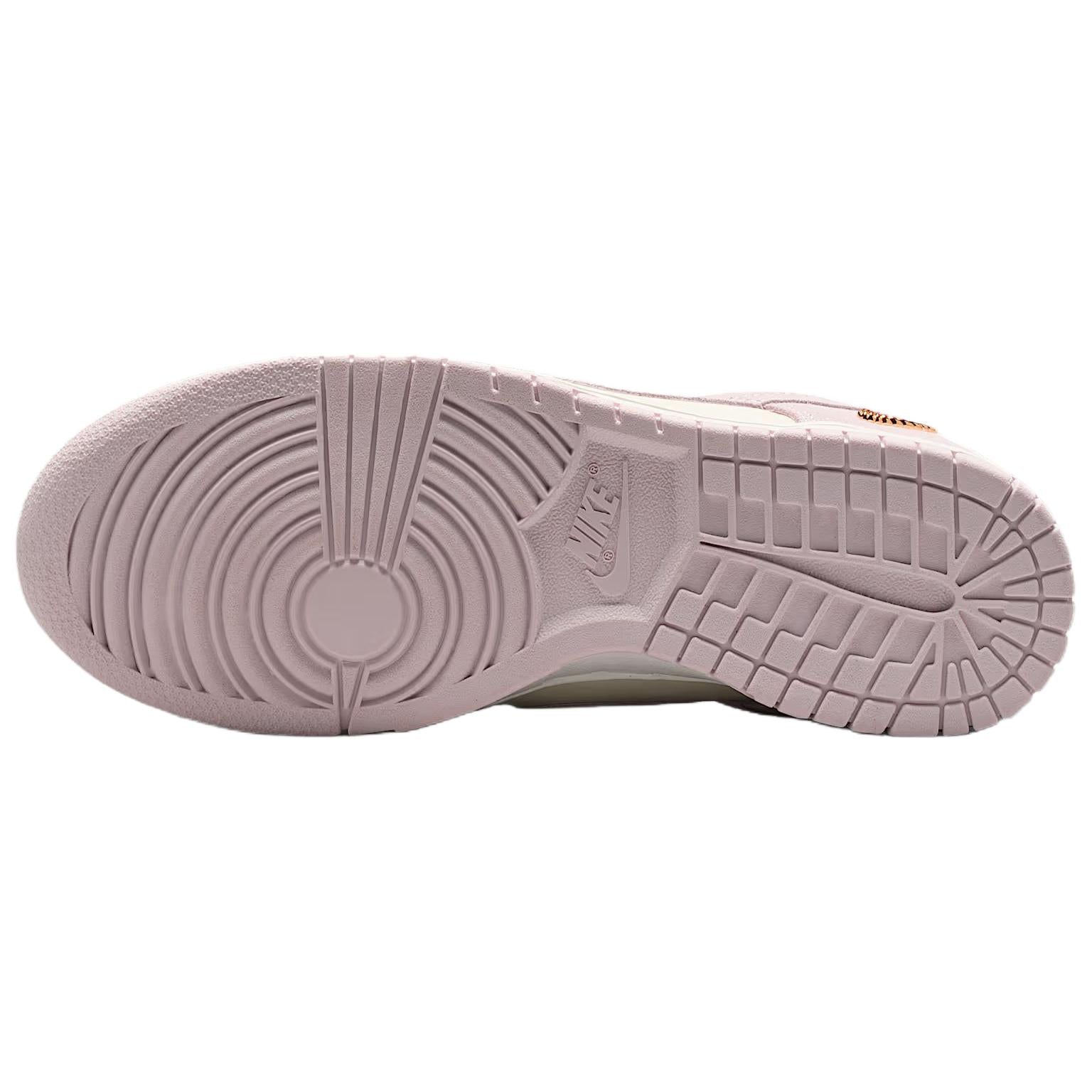 Nike Dunk Synthetic Leather, Leather Cushioning Low top Skateboard Shoes White Pink — Rescued #1