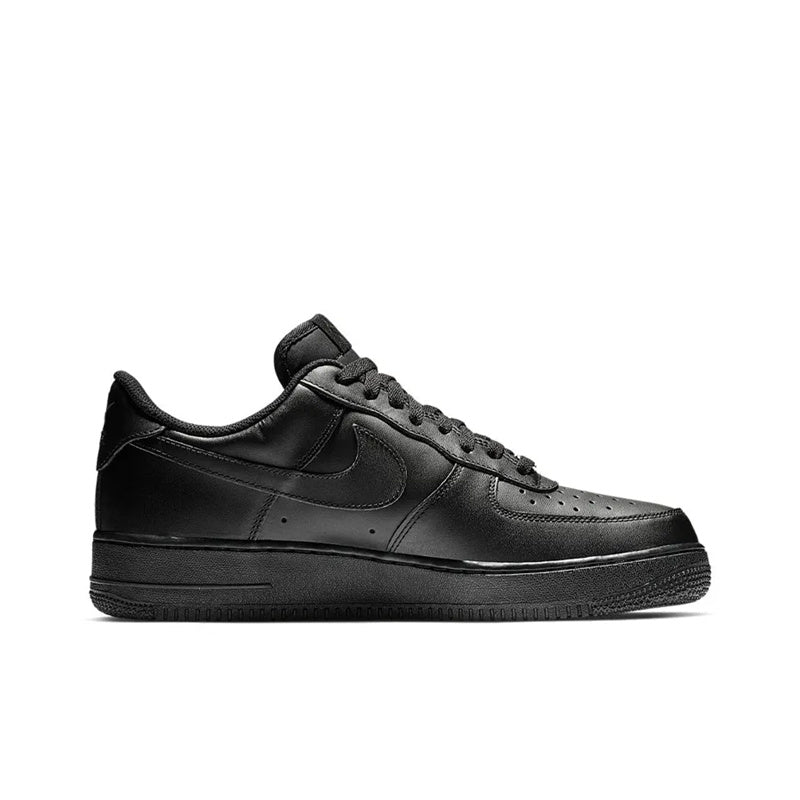 Nike Air Force 1 07 Black Warrior Vintage Cushioning Breathable Low top Skateboard Shoes Men's Black — Rescued #1
