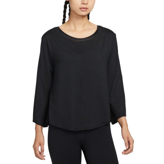 Nike T Shirts Women's Black Crew Neck Moderate