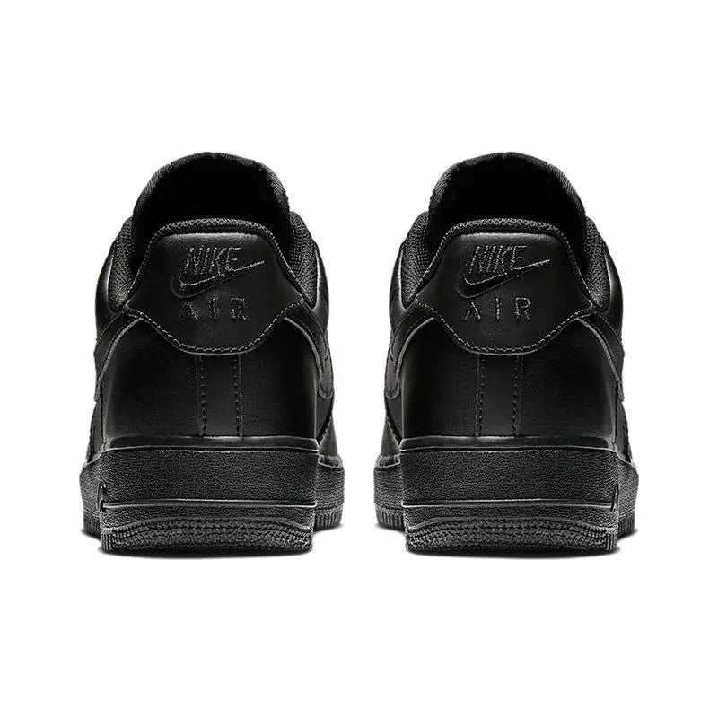 Nike Air Force 1 07 Black Warrior Vintage Cushioning Breathable Low top Skateboard Shoes Men's Black — Rescued #1