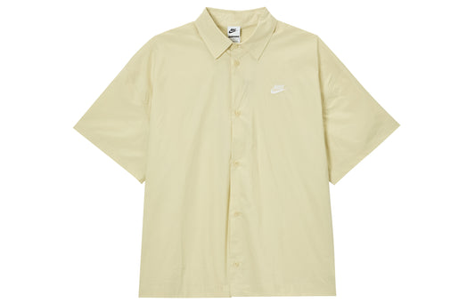 Nike Club SS25 Shirt Men's Light Khaki/White