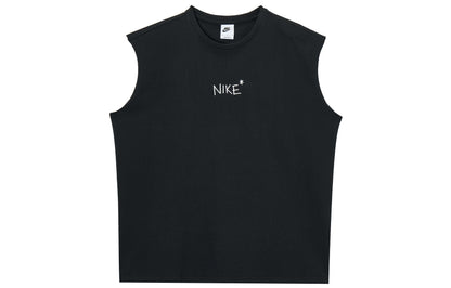 Nike Tank Tops Men's Black Crew Neck Moderate Sleeveless