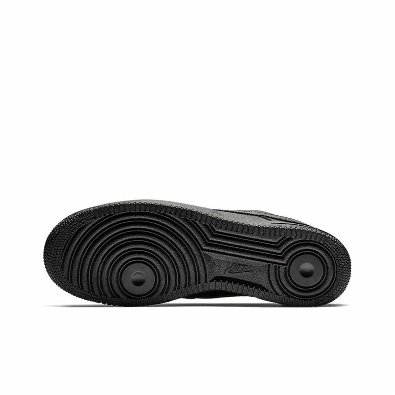 Nike Air Force 1 07 Black Warrior Vintage Cushioning Breathable Low top Skateboard Shoes Men's Black — Rescued #1
