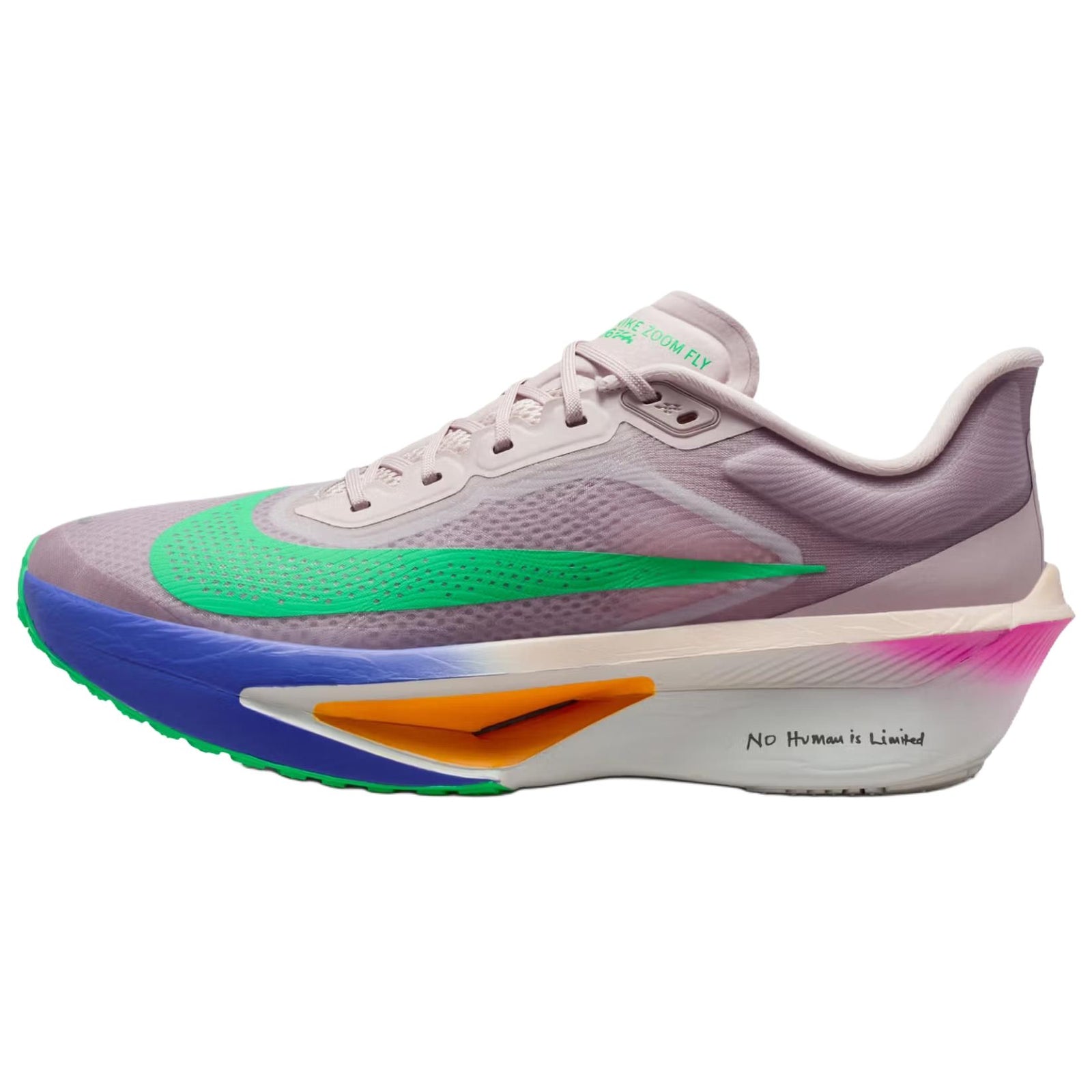 Nike Zoom Fly 6 Carbon Plate Casual Marathon Running Shoes Gray Green