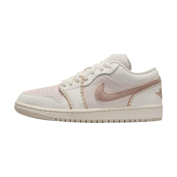 Jordan Air Jordan 1 Leather Breathable Low top Vintage Basketball Shoes Beige — Rescued #1