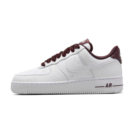 Nike Air Force 1 Leather Skateboard Shoes White Red — Rescued #1