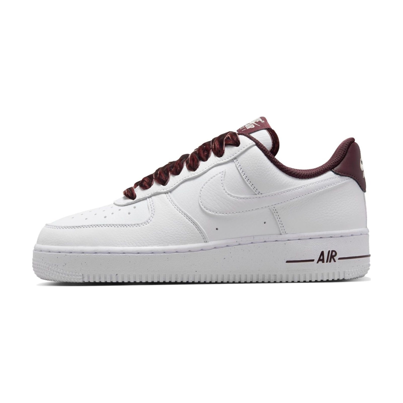 Nike Air Force 1 Leather Skateboard Shoes White Red — Rescued #1