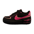 Nike AF1 Shadow Synthetic Leather, Split Cow Leather Skateboard Shoes Black Pink — Rescued #1