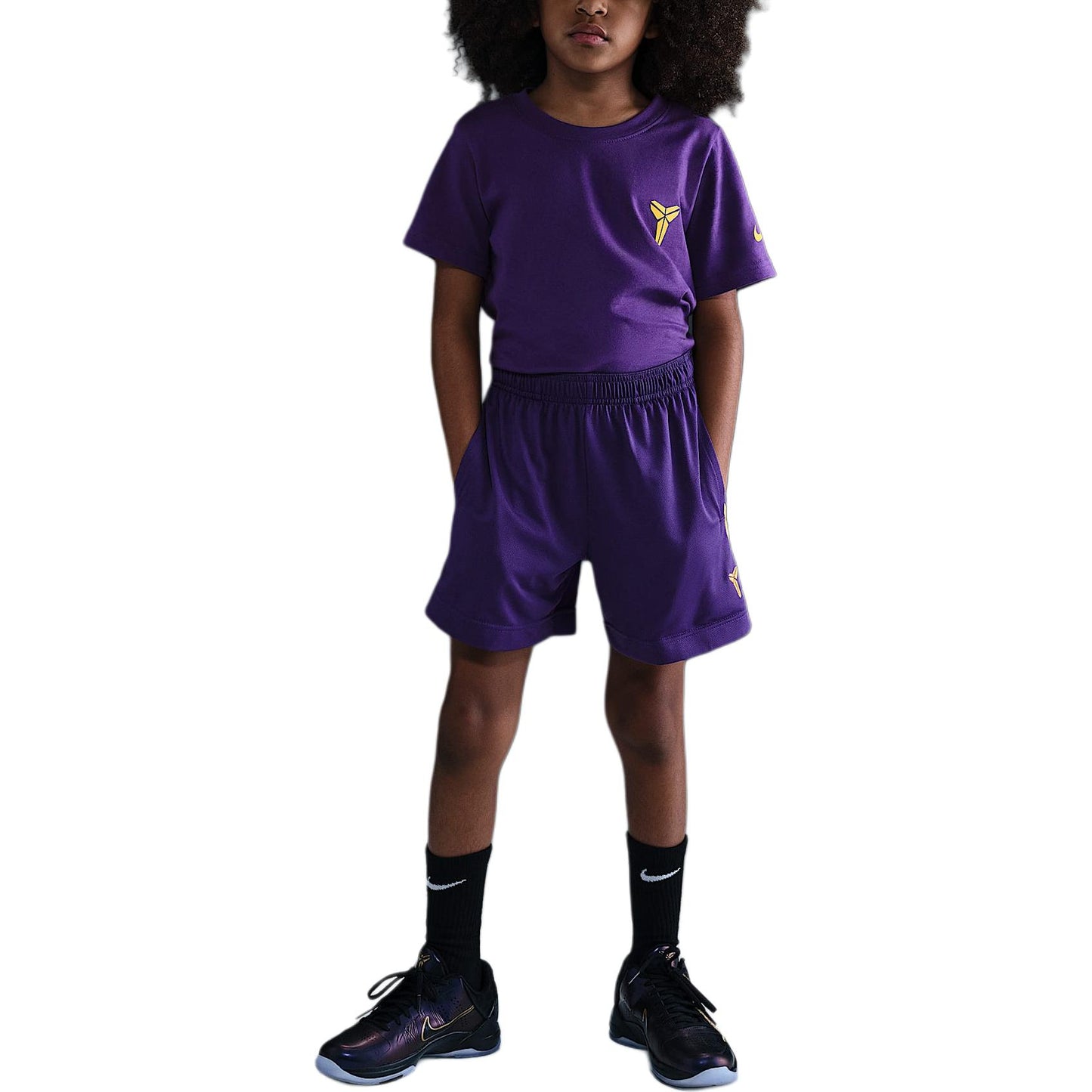 Nike Dri Fit Shorts Kids' Court Purple/University Gold/University Gold