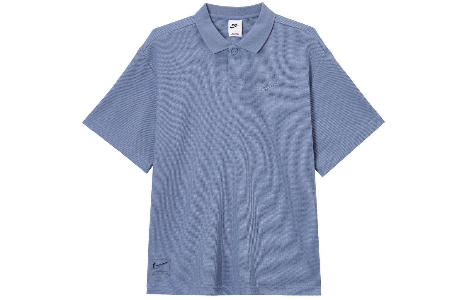 Nike Swoosh Polo Shirts Indigo Polo Collar