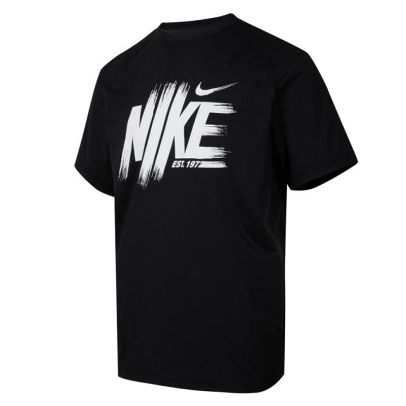 Nike DRI FIT UV T Shirts Black Crew Neck