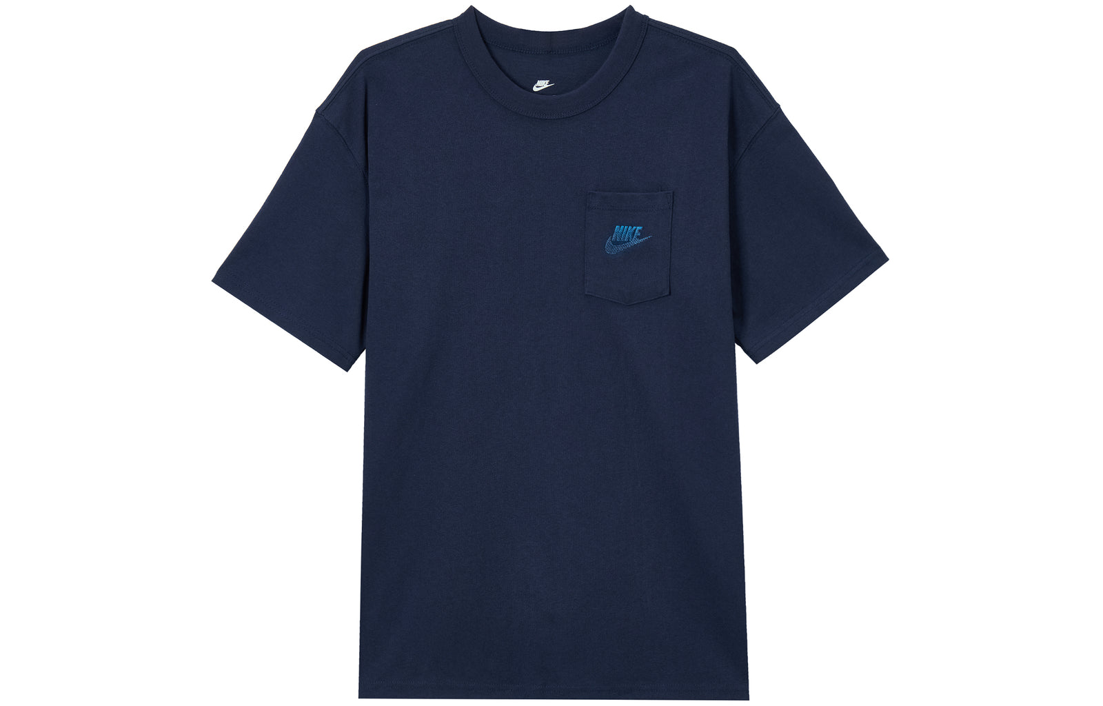 Nike T Shirts Navy Blue Crew Neck