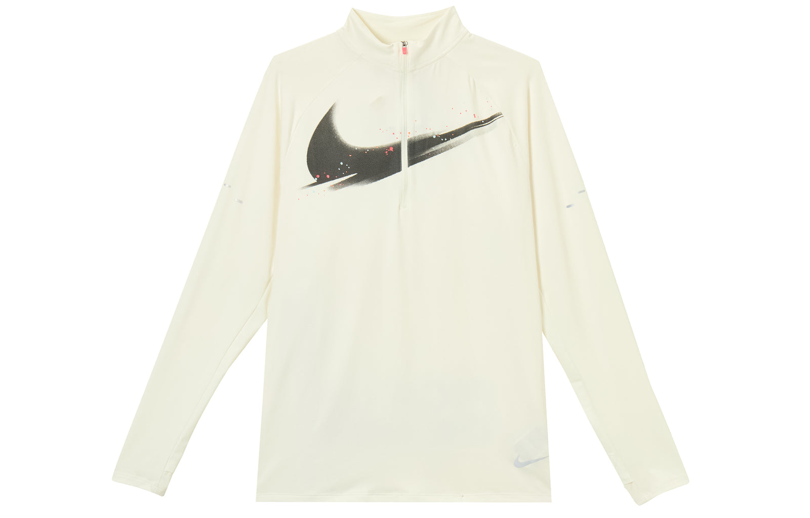 Nike Dri Fit T Shirts Ecru Stand Collar