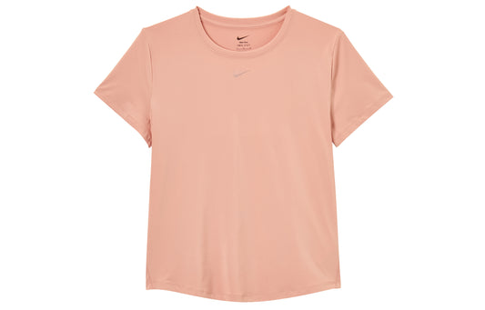 Nike T Shirts Women's Pink Crew Neck Moderate