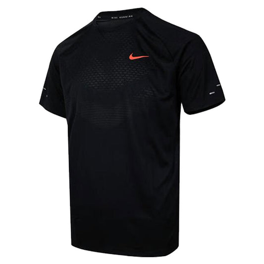 Nike Dri Fit T Shirts Men's Black Crew Neck Moderate