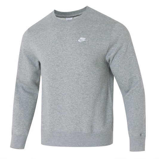 Nike Sweatshirts Men's Gray Crew Neck Moderate