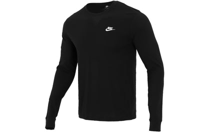 Nike T Shirts Men's Black Crew Neck Moderate Straight Fit