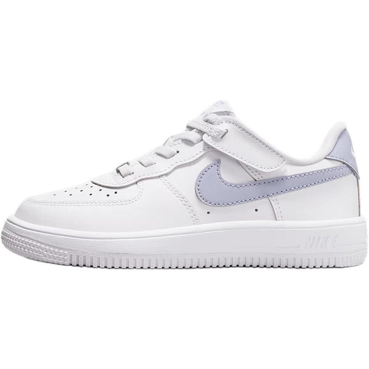 Nike Air Force 1 Abrasion Resistant Low top Kids' Skateboarding Shoes White Children Aged 3 7 Years Old