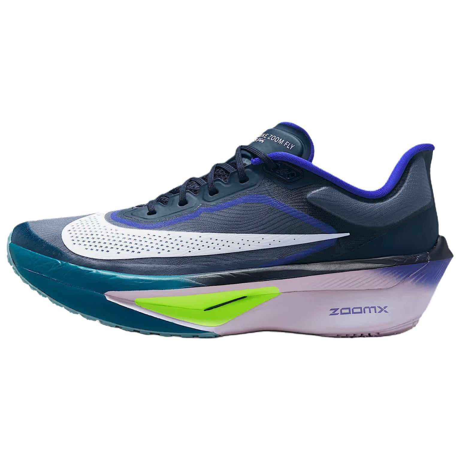 Nike Zoom Fly 6 ZoomX Foam Casual Marathon Running Shoes Blue White