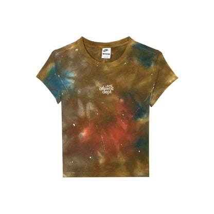 Nike T Shirts Women's Brown Crew Neck Moderate