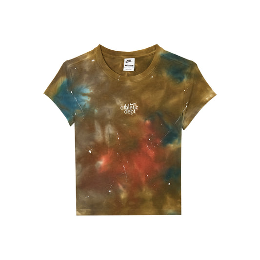 Nike T Shirts Women's Brown Crew Neck Moderate