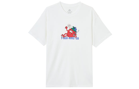 Nike T Shirts Men's White Crew Neck Moderate