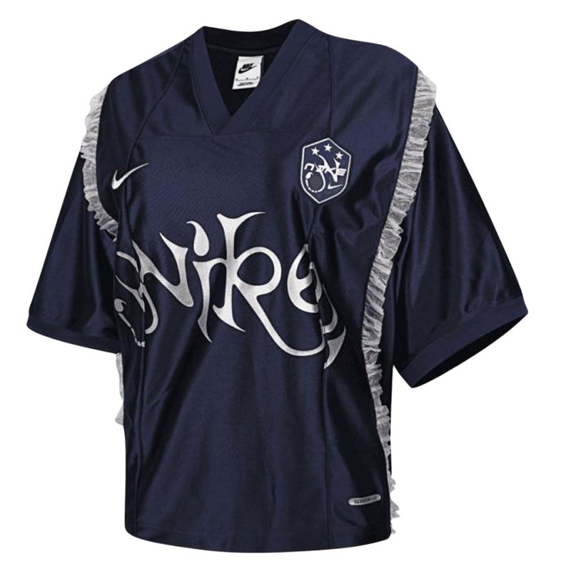 Nike T Shirts Dark Blue V neck