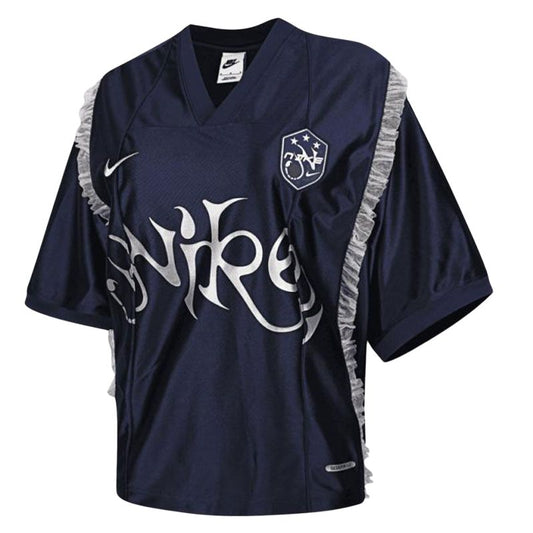 Nike T Shirts Women's Dark Blue V neck Moderate Other