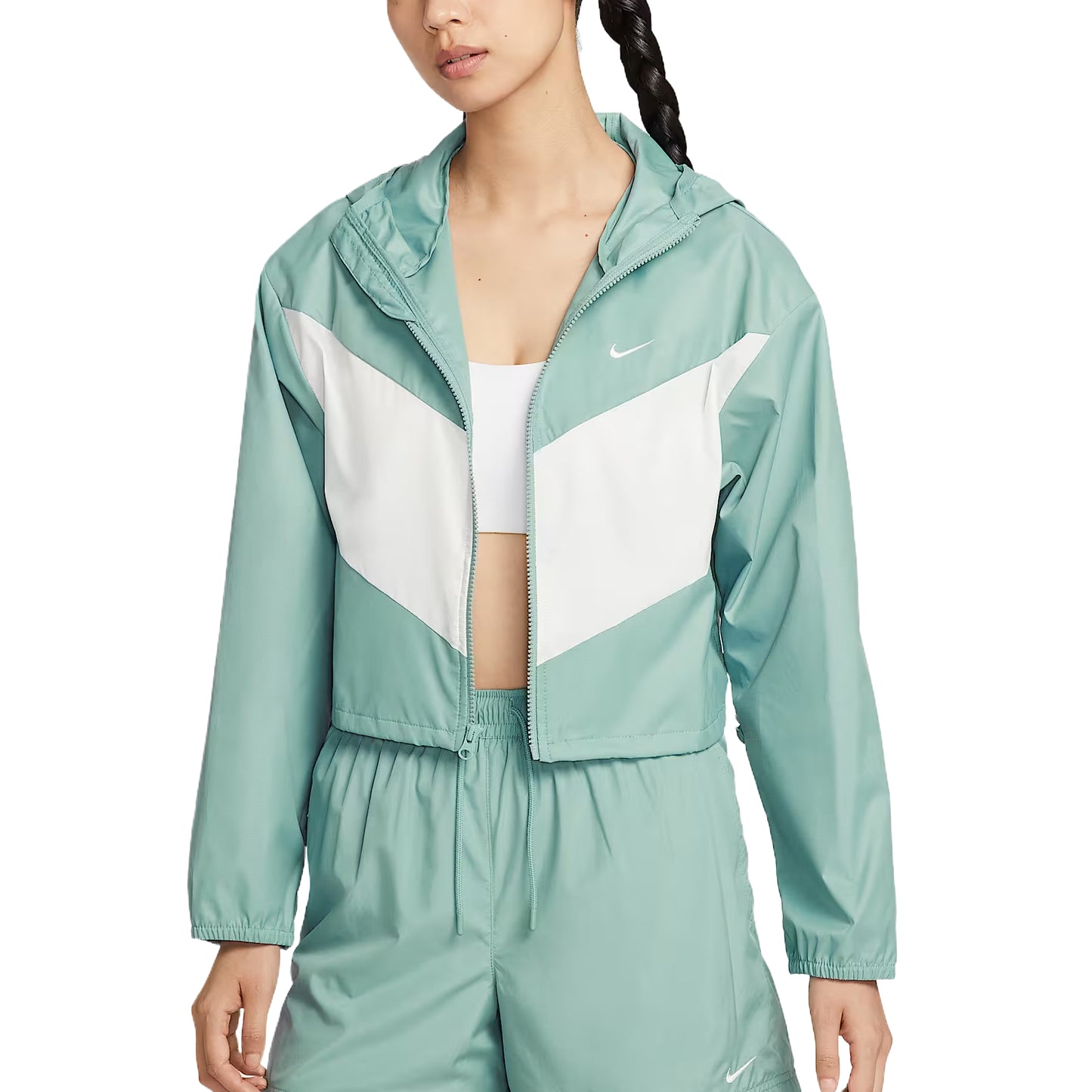 Nike Sportswear Jackets Women's Gunmetal Gray/Sail White/Sail White Hooded Moderate Other