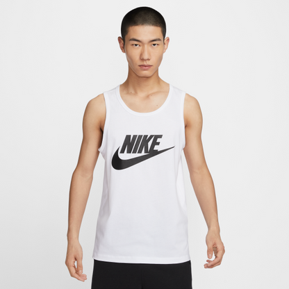 Nike Tank Tops Men's White Crew Neck Moderate Straight Fit - View 1