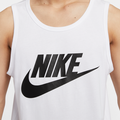 Nike Tank Tops Men's White Crew Neck Moderate Straight Fit - View 5