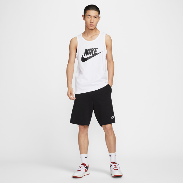 Nike Tank Tops Men's White Crew Neck Moderate Straight Fit - View 6