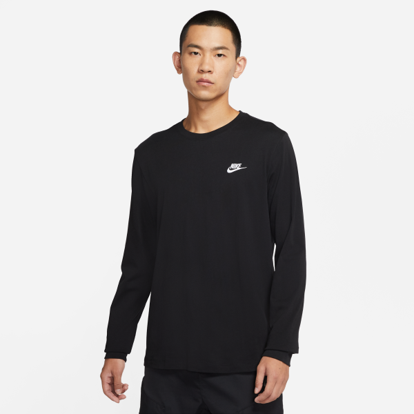 Nike T Shirts Men's Black Crew Neck Moderate Straight Fit - View 1