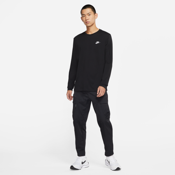 Nike T Shirts Men's Black Crew Neck Moderate Straight Fit - View 4