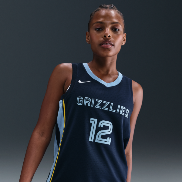 Nike Nba Memphis Grizzlies Ja Morant Icon Edition Dri FIT Swingman Jersey - View 2
