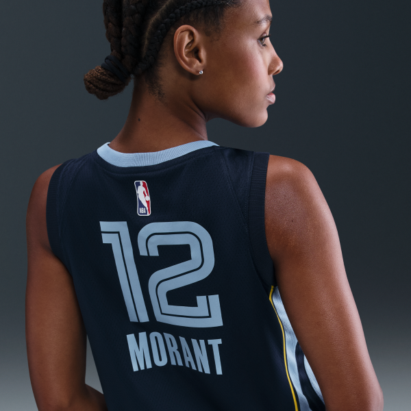 Nike Nba Memphis Grizzlies Ja Morant Icon Edition Dri FIT Swingman Jersey - View 4