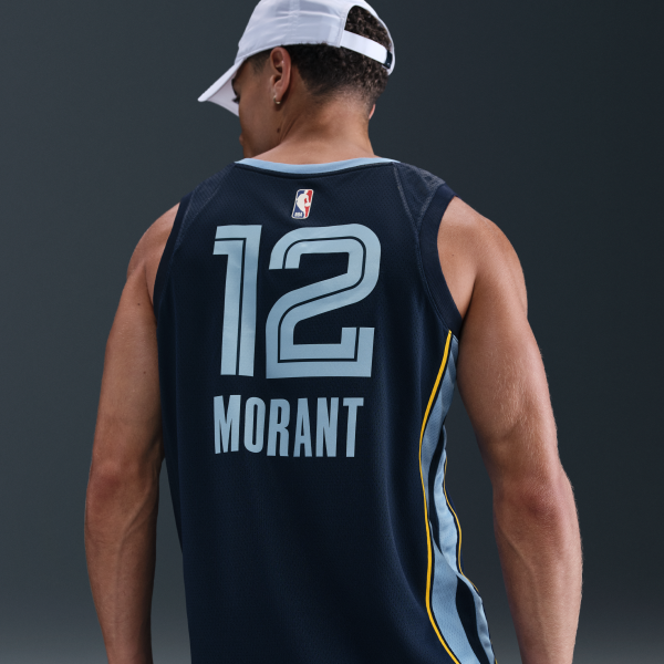 Nike Nba Memphis Grizzlies Ja Morant Icon Edition Dri FIT Swingman Jersey - View 5