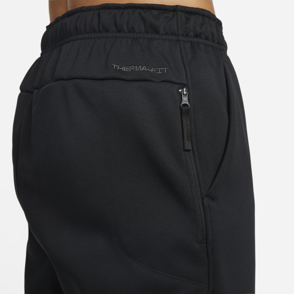 Nike Therma FIT Knitted Sweatpants Men's Black - View 5