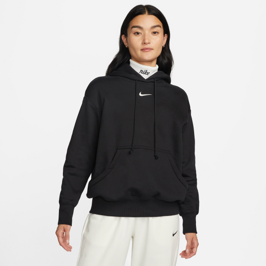 Nike embroidered-logo cotton hoodie - View 1