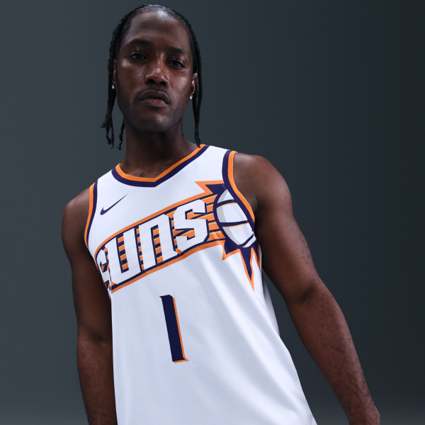 Nike Devin Booker Phoenix Suns 2023/24 Association Edition Men's Nike Dri-FIT Nba Swingman Jersey - View 3