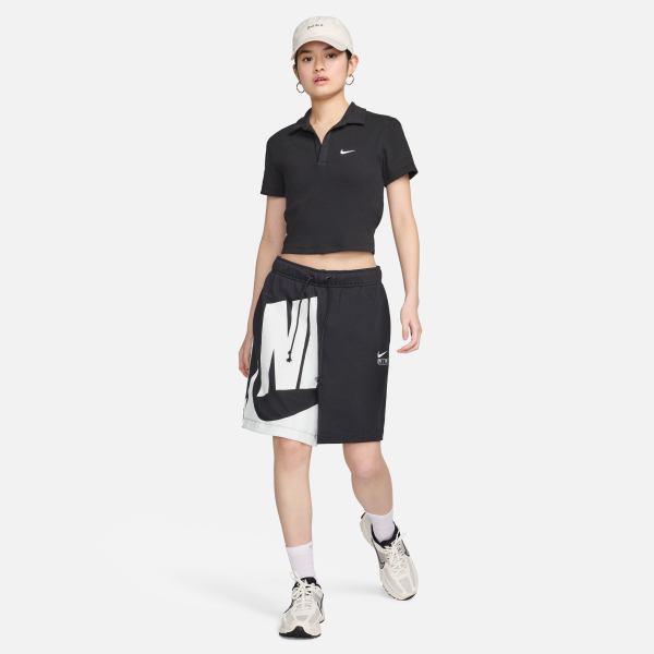 Nike Sportswear Essentials Polo Shirt Women's Black - View 6