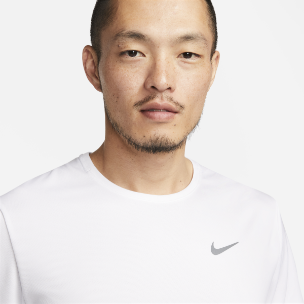 Nike DRI FIT UV MILER T Shirt Men's White - View 3
