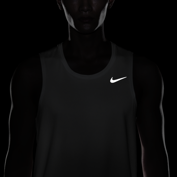 Nike Dri Fit Running Tank Top Men's White - View 6